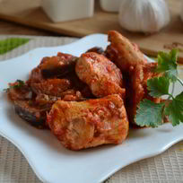 Рецепт Чахохбили с баклажанами