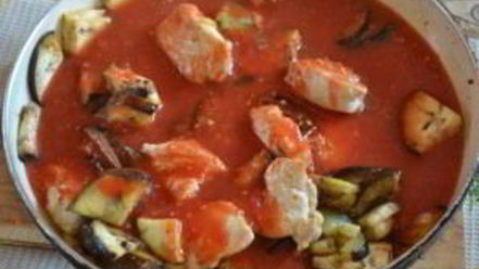 Рецепт чахохбили с баклажанами