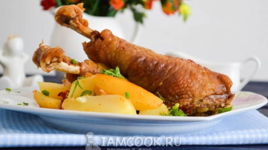 Рецепт чахохбили с картошкой в духовке