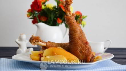 Рецепт чахохбили с картошкой в духовке