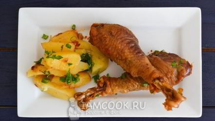 Рецепт чахохбили с картошкой в духовке