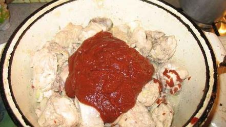 Рецепт чахохбили с куриной грудки