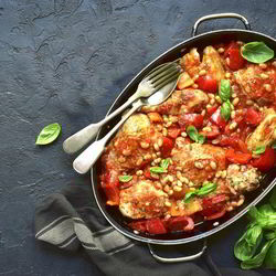 Рецепт Чахохбили с курицей и болгарским перцем