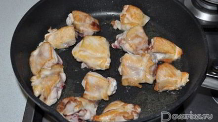 Рецепт чахохбили с орехами и вином