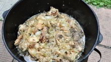 Рецепт чахохбили в казане