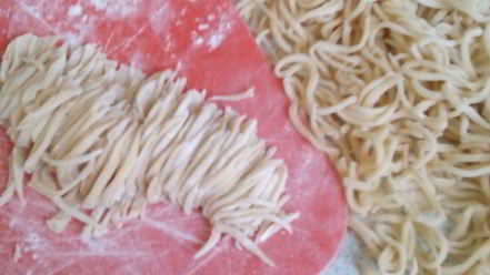 Рецепт домашней лапши с мясом