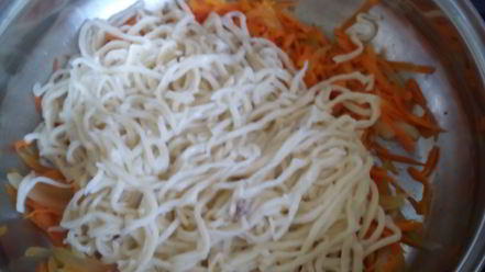 Рецепт домашней лапши с мясом