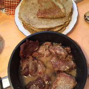 Рецепт Драника из картофеля со свининой