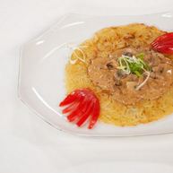 Рецепт Драника с грибным соусом