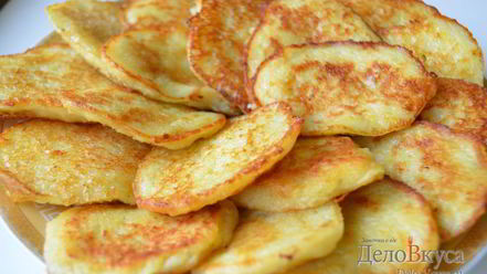 Рецепт драников из картошки с грибным соусом