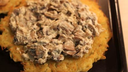 Рецепт драников с грибами