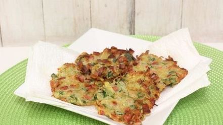 Рецепт драников с колбаской и зеленью