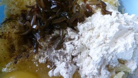 Рецепт драников с морской капустой