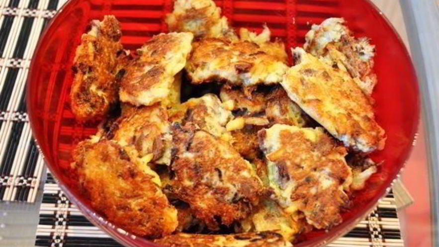 Рецепт драников с телятиной и твердым сыром