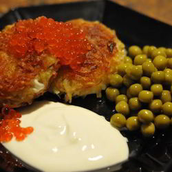 Рецепт Драников с творожными шариками