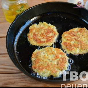 Рецепт Драников с ветчиной с сырком