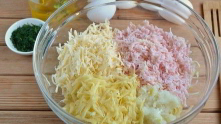 Рецепт драников с ветчиной с сырком