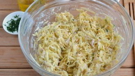 Рецепт драников с ветчиной с сырком