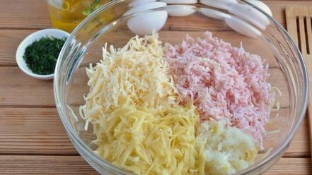 Рецепт драников с ветчиной