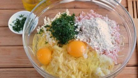 Рецепт драников с ветчиной