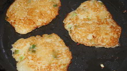 Рецепт драников с зеленым луком