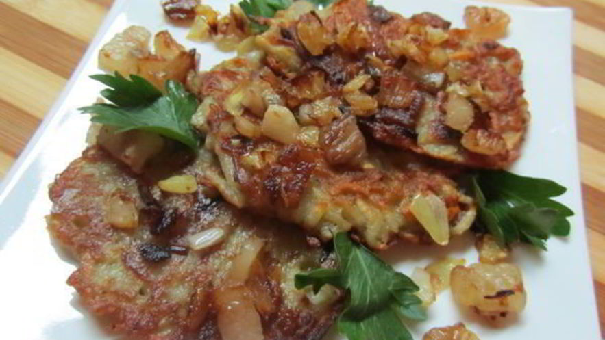 Рецепт драников со шкварками