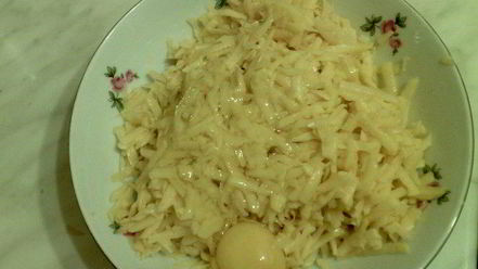 Рецепт картофельных драников с баклажанами