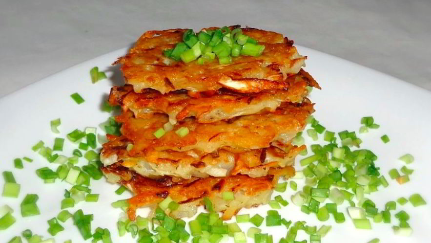 Рецепт картофельных драников с капустой