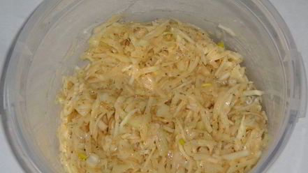 Рецепт картофельных драников с капустой