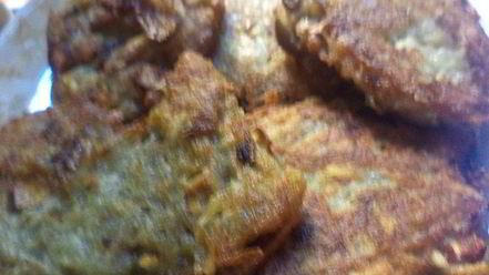 Рецепт картофельных драников с шампиньонами и кабачком