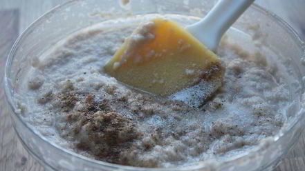 Рецепт картофельных драников с треской под грибным соусом