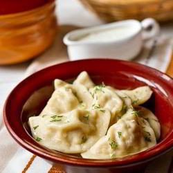 Рецепт Мучных колдунов с грудинкой