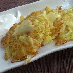 Рецепт Простых драников из картофеля с сыром