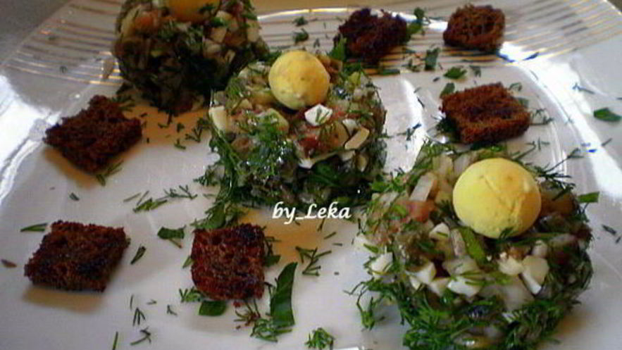 Рецепт форшмака по-норвежски птичьи гнезда