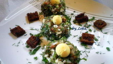 Рецепт форшмака по-норвежски птичьи гнезда