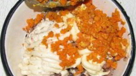 Рецепт форшмака с морковью и плавленным сыром