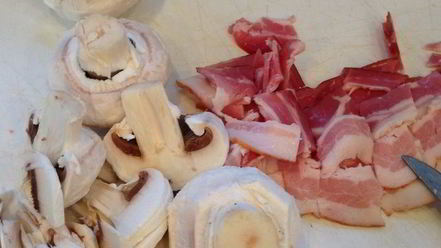 Рецепт фестонате с фрикадельками в сливках и под сыром