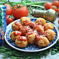 Рецепт Фрикаделек из булгура в томатном соусе