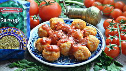 Рецепт фрикаделек из булгура в томатном соусе