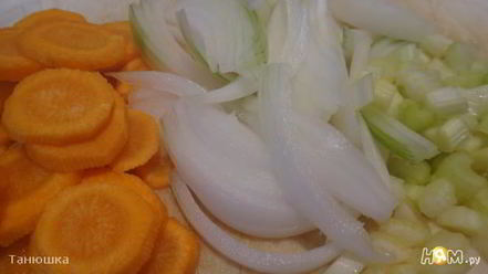 Рецепт фрикаделек на овощной подушке