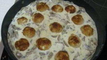 Рецепт фрикаделек с грибами