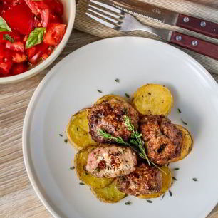 Рецепт Фрикаделек с начинкой в средиземноморском стиле