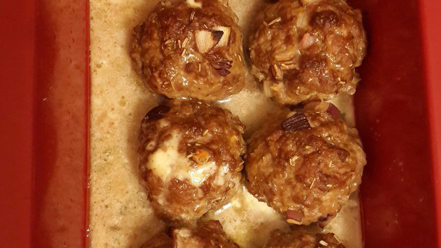 Рецепт фрикаделек с сыром дор-блю и фетой