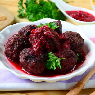 Рецепт Фрикаделек с вишневым соусом