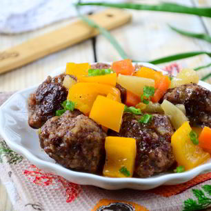 Рецепт Фрикаделек в кисло-сладком соусе