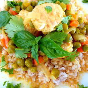 Рецепт Фрикаделек в кокосовом молоке