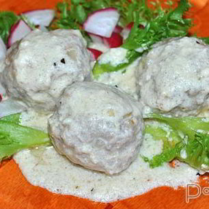 Рецепт Фрикаделек в сливочно-сырном соусе