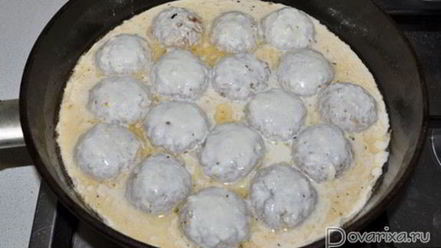 Рецепт фрикаделек в сливочно-сырном соусе