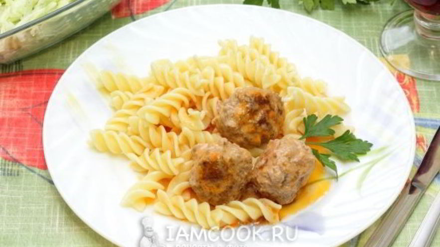 Рецепт фрикаделек в томатно-сметанном соусе
