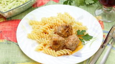 Рецепт фрикаделек в томатно-сметанном соусе